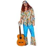 Widmann Woodstock Hippie Man (Shirt Withvest, Pants, Headband) (XXL) Different C