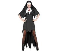 Widmann Zombie Bride (Dress, Flower Veil, Flower Bouquet) (XL) Grey
