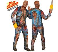 W WIDMANN MILANO Party Fashion - Set costume da zombie con maschera, uomo, outfit completo per Halloween e Carnevale