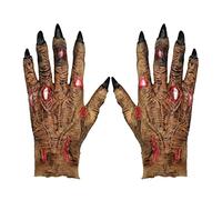 W WIDMANN MILANO Party Fashion 00215 - Guanti da zombie, in lattice, accessorio per costume, accessorio, Halloween, carnevale, festa a tema