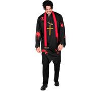 Widmann Zombie Priest (Tunic, Scarf, Cross) (XXL) Black