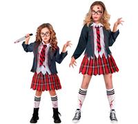 Widmann Zombie School Girl (Jacket With Shirt, Skirt, Tie, Socks) (XL) Different