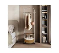 Widppsopt - Appendiabiti da comodino integrato, colore marrone chiaro, perfetto per camera da letto, soggiorno e borsa, design elegante e funzionale