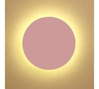 Widppsopt Applique da parete circolare a LED moderna nordica semplice lampada da parete rotonda applique da parete in metallo illuminazione da parete interna per soggiorno camera da letto scale, nero