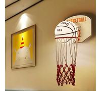 Widppsopt Applique da parete, luci da parete a LED, canestro da basket, illuminazione da parete, lampada a forma di basket, tema sportivo, luce per gli amanti dello sport, bambini, ragazzi e ragazze,