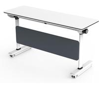 Widppsopt Folding Conference Table with Locking Wheels, Mobile Flip Top Training Table, Rolling Seminar Meeting Room Desk, Easy Assembly(62.9"x23.6"x29.5")