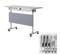 Widppsopt Large Folding Conference Table for Modern Executive Meetings Portable Foldable Desk for Mobile Conference Rooms.