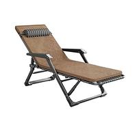 Widppsopt Lettino prendisole pieghevole, reclinabile da giardino regolabile, con imbottitura in cotone rimovibile e tubo piatto spesso, sedia a sdraio portatile per esterni da balcone, Vision Needed