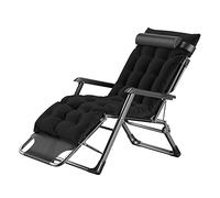 Widppsopt Lettino prendisole pieghevole, sedia a sdraio regolabile con poggiatesta, reclinabile per esterni, per giardino, patio, spiaggia, portata 200 kg, cuscino disponibile.