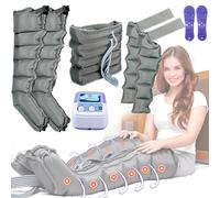 Widppsopt Massaggiatore elettrico a 4/6 cavità a compressione d'aria, strumento per rilassare tutto il corpo, vita, braccia, gambe, per massaggi completi del corpo, pressoterapia, drenaggio linfatico