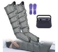 Widppsopt Massaggiatore elettrico a compressione ad aria, 6 cavità, strumento per rilassare tutto il corpo, braccia, gambe, lipedema, massaggiatore per polpacci per massaggi completi del corpo