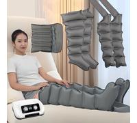 Widppsopt Massaggiatore elettrico a compressione dell'aria, massaggiatore per rilassare la vita del braccio, favorisce la circolazione sanguigna e il drenaggio linfatico, allevia il dolore muscolare