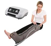 Widppsopt, massaggiatore per gambe a compressione d'aria elettrico a 4 camere con sistema di pressoterapia per una gamba singola per riabilitazione mirata di polpacci e piedi, drenaggio linfa
