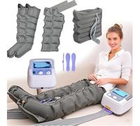 Widppsopt Massaggiatore per tutto il corpo, rilassante per vita, gambe e braccia, stivale a compressione d'aria, massaggiatore pneumatico per gambe, dispositivo a onde d'aria, per linfedema,