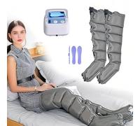 Widppsopt Massaggiatore per tutto il corpo, rilassante per vita, gambe e braccia, stivale a compressione d'aria, massaggiatore pneumatico per gambe, dispositivo a onde d'aria, per linfedema,