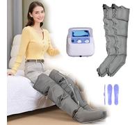 Widppsopt Massaggiatore per tutto il corpo, rilassante per vita, gambe e braccia, stivale a compressione d'aria, massaggiatore pneumatico per gambe, dispositivo a onde d'aria, per linfedema,