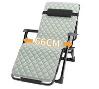 Widppsopt Poltrona reclinabile a gravità zero in lega di alluminio, larghezza 66 cm, sedia da balcone Siesta, sedie da giardino pieghevoli portatili, sdraio prendisole con schienale regolabile