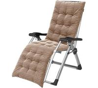 Widppsopt Poltrona reclinabile imbottita Gravity Lounge con braccioli larghi e portabicchieri, supporto 180 kg Progress (marrone)