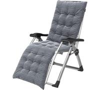 Widppsopt Poltrona reclinabile imbottita Gravity Lounge con braccioli larghi e portabicchieri, supporto 180 kg Progress (grigio)