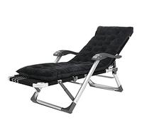 Widppsopt Poltrona reclinabile imbottita oversize a gravità zero, con braccioli, pieghevole, per patio, con cuscini, per esterni, terrazza e veranda.