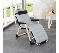 Widppsopt Poltrona reclinabile pieghevole, sedia reclinabile da esterno oversize a gravità zero con poggiatesta, extra larga e regolabile per ufficio, patio, giardino, spiaggia, piscina, supporto 200