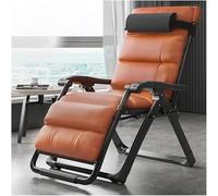 Widppsopt Poltrona reclinabile regolabile Gravity Lounge Chair pieghevole da giardino con cuscino rimovibile per interni ed esterni (B + cuscino C)