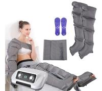Widppsopt Pressoterapia, massaggiatore elettrico a compressione ad aria, sistema di recupero degli stivali per drenaggio linfatico, compressione sequenziale per migliorare la circolazione e recuperare