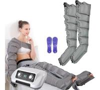 Widppsopt Pressoterapia, massaggiatore elettrico a compressione ad aria, sistema di recupero degli stivali per drenaggio linfatico, compressione sequenziale per migliorare la circolazione e recuperare