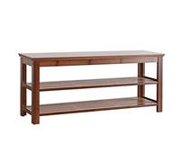 Widppsopt Scarpiera scarpiera scarpiera a 3 strati in bambù panca scarpiera scaffale per soggiorno ufficio corridoio passaggio sedile sgabello fasciatoio scarpe organizer portaoggetti mensola