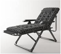 Widppsopt Sedia a sdraio Gravity Lawn, reclinabile regolabile con cuscino e bracciolo massaggiante, letto da campeggio per esterni (A+cuscino C)