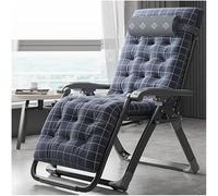 Widppsopt Sedia a sdraio pieghevole da esterno, reclinabile, regolabile, con cuscino staccabile (A+C)
