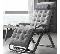 Widppsopt Sedia a sdraio pieghevole da esterno, reclinabile, regolabile, con cuscino staccabile (A+Cuscino D)