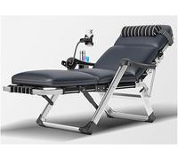 Widppsopt Sedia a sdraio pieghevole portatile da esterno per patio, con cuscino e portabicchieri per prato e cortile (B+cuscino)