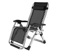 Widppsopt Sedia a sdraio pieghevole regolabile per esterni, gravità zero, senza montaggio, design ergonomico con cuscino rimovibile per piscina, patio, spiaggia, cortile, Vision