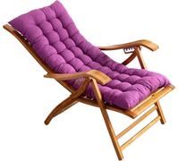 Widppsopt Sedia a sdraio pieghevole, sedia a sdraio regolabile in 5 posizioni, in legno, per giardino/patio/balcone (viola)