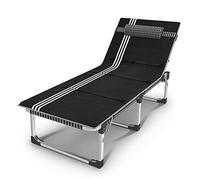 Widppsopt Sedia a sdraio, poltrona, letto pieghevole, pranzo, singolo, ufficio, pisolino estivo, comoda poltrona reclinabile, campeggio 128x63x35cm