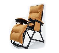 Widppsopt Sedia a sdraio reclinabile pieghevole imbottita Zero Gravity con portabicchieri e cuscino, per esterni, patio, schienale regolabile, struttura in acciaio per piscina, cortile, spiaggia