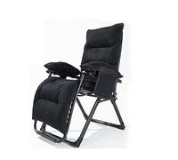 Widppsopt Sedia a sdraio reclinabile pieghevole imbottita Zero Gravity con portabicchieri e cuscino, per esterni, patio, schienale regolabile, struttura in acciaio per piscina, cortile, spiaggia