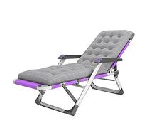 Widppsopt Sedia imbottita oversize a gravità zero, poltrona reclinabile pieghevole per patio con braccioli, poltrona reclinabile per esterni e veranda, capacità di carico di 300 kg.