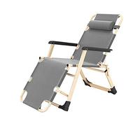 Widppsopt Sedia reclinabile da esterno, pieghevole, a gravità zero, reclinabile, regolabile, per giardino, campeggio, carico massimo 150 kg, con cuscino Vision