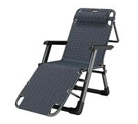 Widppsopt Sedia reclinabile, lettino prendisole, seduta pieghevole con cuscini, per spiaggia, giardino, patio, schienale regolabile, supporto a gravità zero, portata 200 kg.