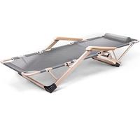 Widppsopt Sedia reclinabile pieghevole Gravity, regolabile, per patio, da esterno, con schienale regolabile, reclinabile e cuscino (grigio chiaro)