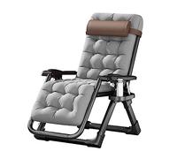 Widppsopt Sedia reclinabile pieghevole, sedia a sdraio regolabile da giardino, per patio, spiaggia, campeggio all'aperto, con poggiatesta e portabicchieri, carico massimo 200 kg.