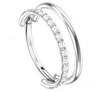 WiDream Double Line Hoop Earrings, Doppio Anello di Cartilagine in Titanio, Gioiello a Cerchio per Piercing, Piercing Clicker Anelli al Naso Septum Segmento (G23 Titanio)