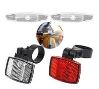 WiDream Riflettore Anteriori Posteriore, Set Catarifrangenti per Bicicletta, con 2 PCS Riflettore di Raggi di Bicicletta, per Mountain Bike Bici da Corsa Adulti Bambini