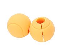 Widybord 1 Paia Maniglie di Sollevamento Peso Manubrio Maniglie di Sollevamento Palestra Kettlebell Manubrio Pull Up Bar Maniglia Spesso Pad Giallo