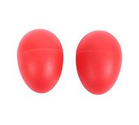 Widybord 1 paio di maracas a forma di musicale a percussione in plastica rosso