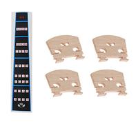 Widybord 1 pezzo guida per violino/adesivo per tastiera guida per etichetta tabella delle per dimensioni 4/4 e 4 pezzi parti per violino ponte-5 pezzi-4/4 pezzi ponte in acero parti per