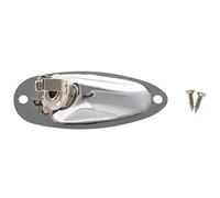 Widybord 1 pz Barca Chitarra 1/4 di Pollice Input Output Piastra 6.35mm Cromo per Strat Style Chitarra Parti