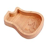 Widybord 1 PZ Chitarra Legno Picks Box Legno Colore Chitarra A Forma di Plettro Contenitore di Immagazzinaggio Plettro per Chitarra Standard Picks Casa